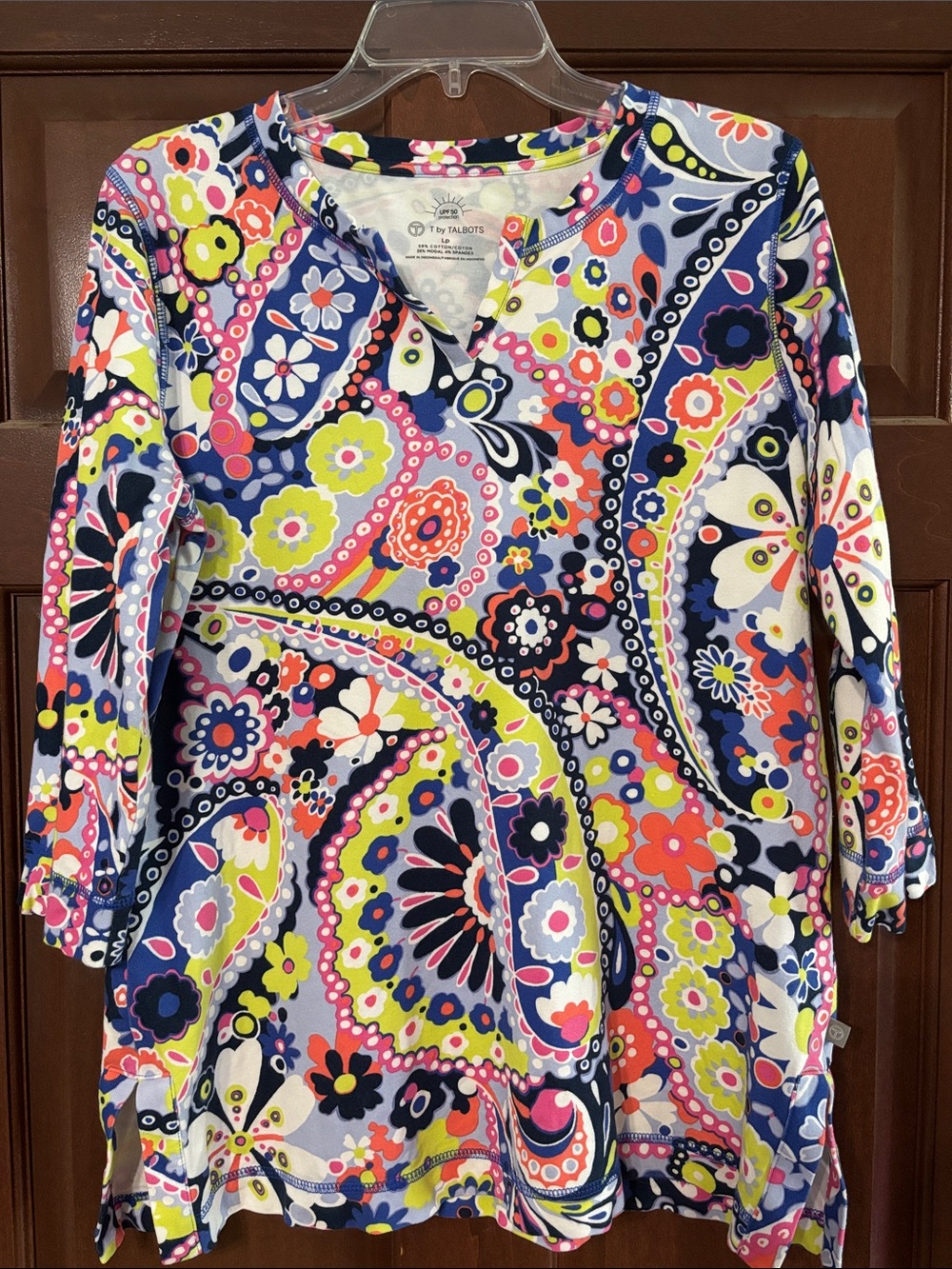T by Talbots paisley tunic. Women’s size Lp (large petite) vibrant!!!